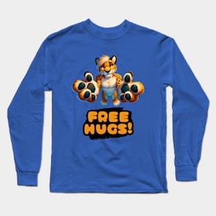 Free Hugs From A Furry Anthro Cheetah Long Sleeve T-Shirt